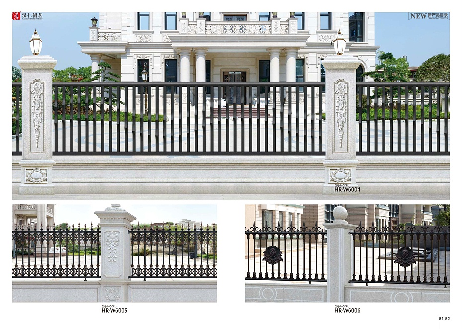 厂家定制铝艺铝合金围墙护栏 铝艺护栏欧式别墅铝合金别墅围栏