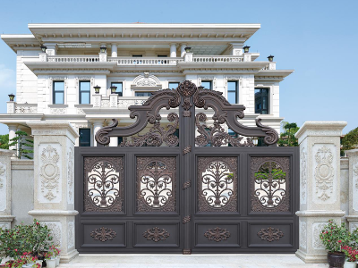 铝艺庭院大门材质介绍，为您的家选择安全的庭院大门！